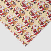 サンタクロースとバッグのおもちゃクリスマスイブ 薄葉紙 (詳細)