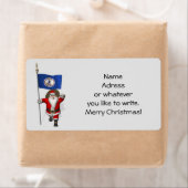 サンタクロースとバージニア州の看板 ラベル (インサイチュ)