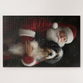 サンタクロースとバーナドゥードルのクリスマス ジグソーパズル (横)