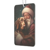 サンタクロースとビツラクリスマスクリスマスクリスマス カーエアーフレッシュナー (左)