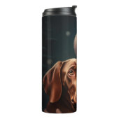 サンタクロースとビツラクリスマスクリスマスクリスマス タンブラー (回転左)