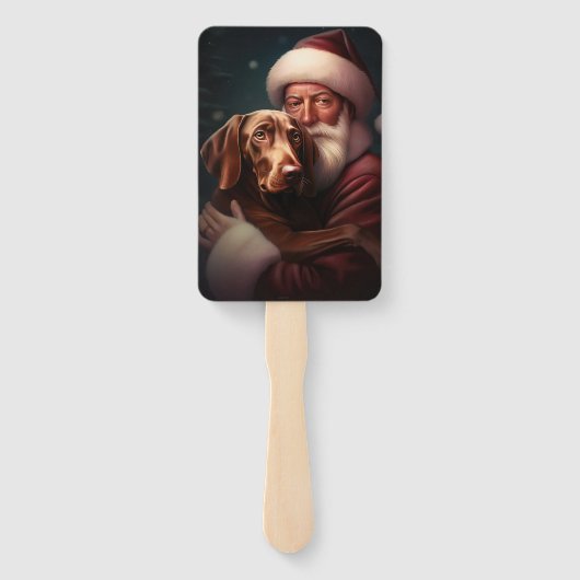 サンタクロースとビツラクリスマスクリスマスクリスマス ハンドファン (裏面)