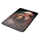 サンタクロースとビツラクリスマスクリスマスクリスマス バスマット (アングル)