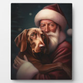 サンタクロースとビツラクリスマスクリスマスクリスマス フォトプラーク (正面)