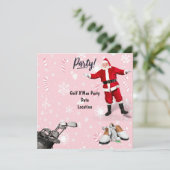 サンタクロースとピンクのゴルフクリスマスパーティー セーブザデート (スタンド正面)