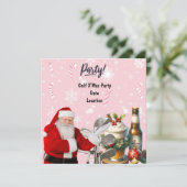 サンタクロースとピンクのゴルフクリスマスパーティー セーブザデート (スタンド正面)