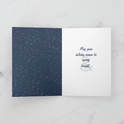 サンタクロースとフェンスの上にクリスマスの猫たち シーズンカード (内部)