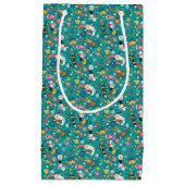 サンタクロースとフレンズメリーパターン スモールペーパーバッグ (正面)