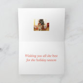 サンタクロースとペット シーズンカード (内部)