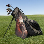 サンタクロースとペルシャ猫フェスティバルクリスマス ゴルフタオル