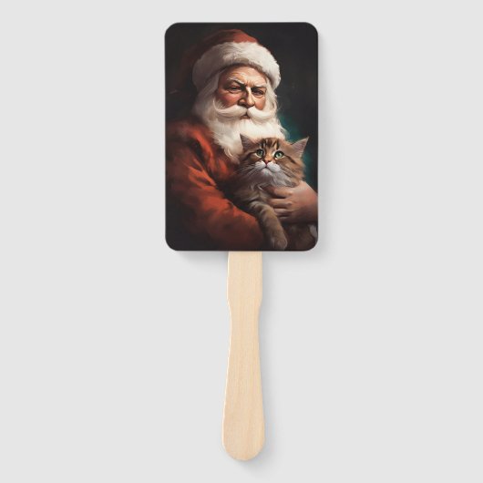 サンタクロースとペルシャ猫フェスティバルクリスマス ハンドファン