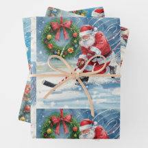 サンタクロースとホッケーのクリスマス