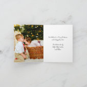 サンタクロースとミセス・クロースのメリークリスマス シーズンカード (内部)