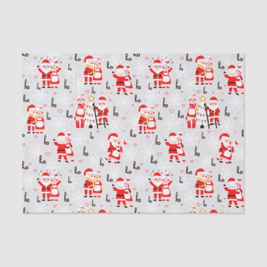 サンタクロースとミセス・クロース・クリスマスダンス 薄葉紙 (正面)