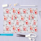 サンタクロースとミセス・クロース・クリスマスダンス 薄葉紙 (クラフト)