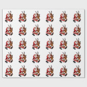 サンタクロースとムース ラッピングペーパー (フラット)