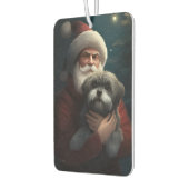 サンタクロースとヨーキプーフェスティバルクリスマス カーエアーフレッシュナー (左)