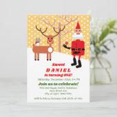 サンタクロースとルドルフの最初の誕生日パーティー 招待状 (スタンド正面)