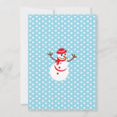 サンタクロースとルドルフの最初の誕生日パーティー 招待状 (裏面)