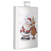 サンタクロースとルドルフ フラスク (右)