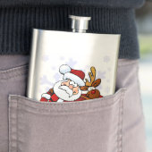 サンタクロースとルドルフ フラスク (インサイチュ)