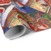 サンタクロースとルドルフ ラッピングペーパー (ロールコーナー)