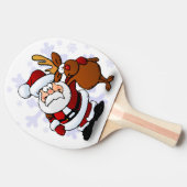 サンタクロースとルドルフ 卓球ラケット (横)