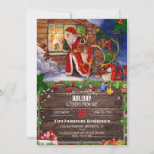 サンタクロースとルドルフ 招待状 (正面)