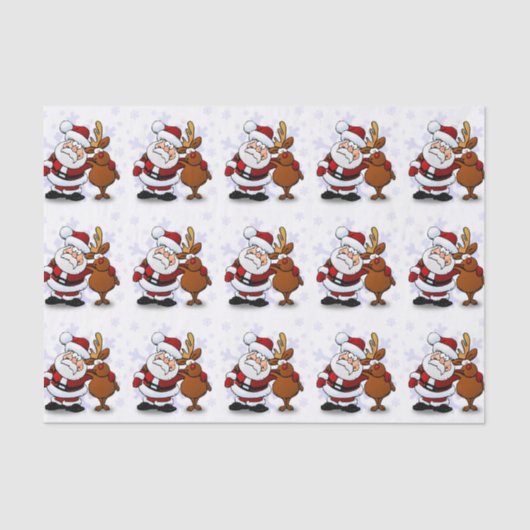 サンタクロースとルドルフ 薄葉紙 (正面)