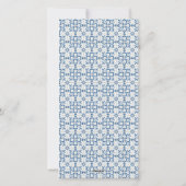 サンタクロースとルースターが新年のトースト シーズンカード (裏面)