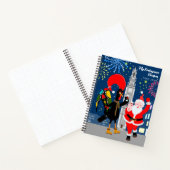 サンタクロースとルースターが新年のトースト ノートブック (内部)