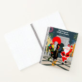 サンタクロースとルースターシャンパントーストからニューイヤー ノートブック (内部)