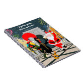 サンタクロースとルースターシャンパントーストからニューイヤー ノートブック (右側)