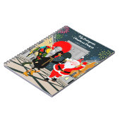 サンタクロースとルースターシャンパントーストからニューイヤー ノートブック (左側)