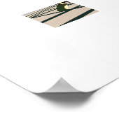 サンタクロースとルースターシャンパントーストからニューイヤー ポスター (角)