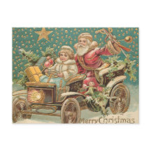 サンタクロースとヴィンテージカークリスマスのヘルパー