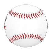 サンタクロースと一緒に楽しいクリスマスを過ごす野球 野球ボール (正面)