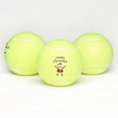 サンタクロースと一緒に楽しいクリスマス テニスボール (マルチ)