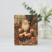 サンタクロースと一緒に素朴なクリスマスを シーズンカード (スタンド正面)