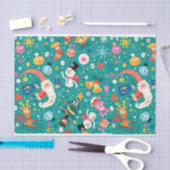 サンタクロースと友メリー達 薄葉紙 (クラフト)