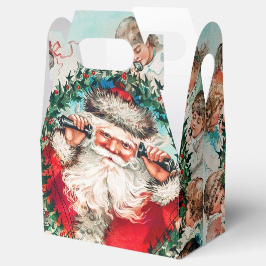 サンタクロースと子供たちメリークリスマス フェイバーボックス (オープン)