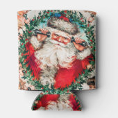 サンタクロースと子供たちメリークリスマス 缶クーラー (裏面)