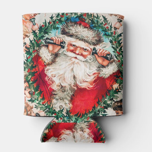 サンタクロースと子供たちメリークリスマス 缶クーラー (裏面)