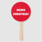サンタクロースと彼の友人とのクリスマスタイム ハンドファン (裏面)