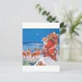 サンタクロースと彼の強いトナカイ シーズンポストカード (スタンド正面)