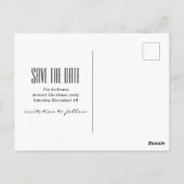 サンタクロースと彼飛んでいるのトナカイ信じ- ポストカード (裏面)