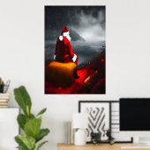 サンタクロースと景色 | AIアートポスター ポスター (ホームオフィス)