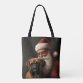 サンタクロースと楽しむクリスマス トートバッグ (裏面)