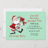 サンタクロースと甘い杖 招待状 (正面)