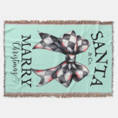 サンタクロースと結婚 スローブランケット (正面)